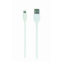 Gembird CC-USB2-AMLM-W-1M - 1 m - USB A - USB C/Lightning - Männlich - Männlich - Weiß