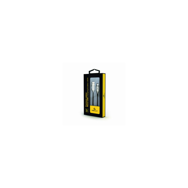 Gembird CC-USB2R-AMMBM-2M - 2 m - Micro-USB B - USB A - USB 2.0 - 0,48 Gbit/s - Schwarz