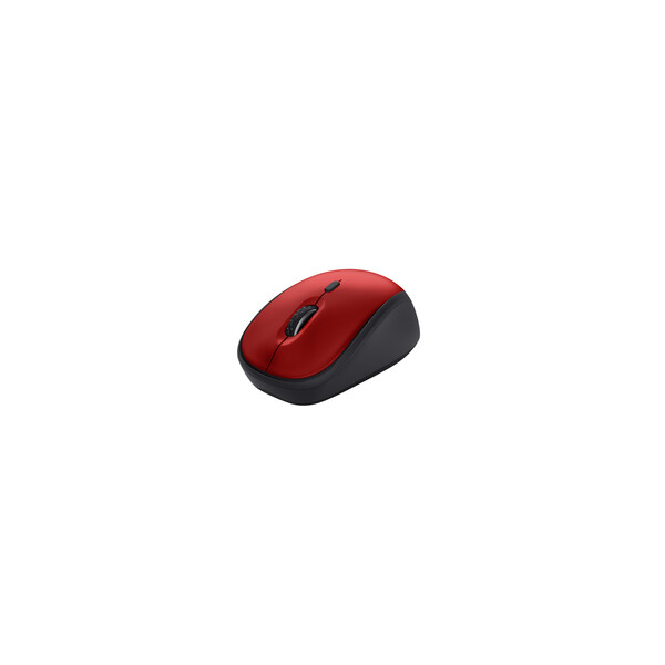 Trust Yvi+ - rechts - Optisch - RF Wireless - 1600 DPI - Schwarz - Rot