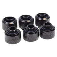 Alphacool 8748643 - Schwarz - Messing - Männlich/Weiblich - 1/4 Zoll - 18 mm - 2,1 cm