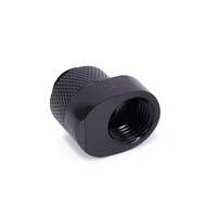 Alphacool Eiszapfen 8mm Versatzstück drehbar G1/4 AG auf G1/4 IG - black - Schlauchanschluss - Schwarz - 1/4 Zoll - 22,5 mm - 24 mm - 18,5 mm