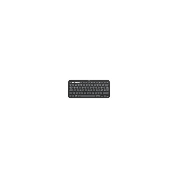 Logitech Pebble Keys 2 K380s - Mini - Kabellos - Bluetooth - Scherenschalter - QWERTY - Graphit