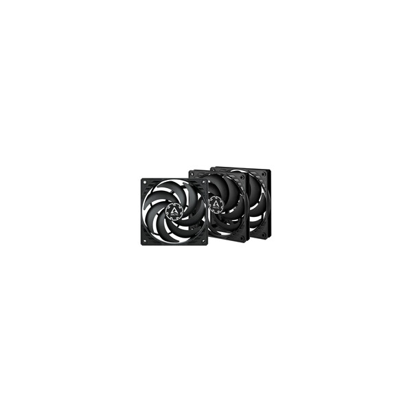 Arctic P12 Slim PWM PST 120 mm PWM Lüfter optimiert für statischen Druck mit integriertem Y-Kabel - Ventilator - 12 cm - 2100 RPM - 0,3 Sone - 41,1 cfm - 71,53 m³/h