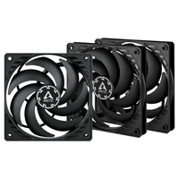 Arctic P12 Slim PWM PST 120 mm PWM Lüfter optimiert für statischen Druck mit integriertem Y-Kabel - Ventilator - 12 cm - 2100 RPM - 0,3 Sone - 41,1 cfm - 71,53 m³/h