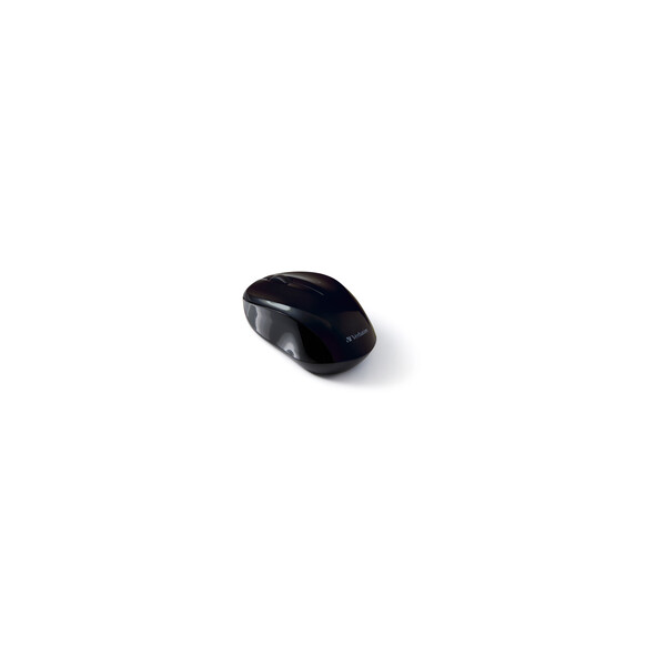 Verbatim Go Nano - Beidhändig - RF Wireless - 1600 DPI - Schwarz
