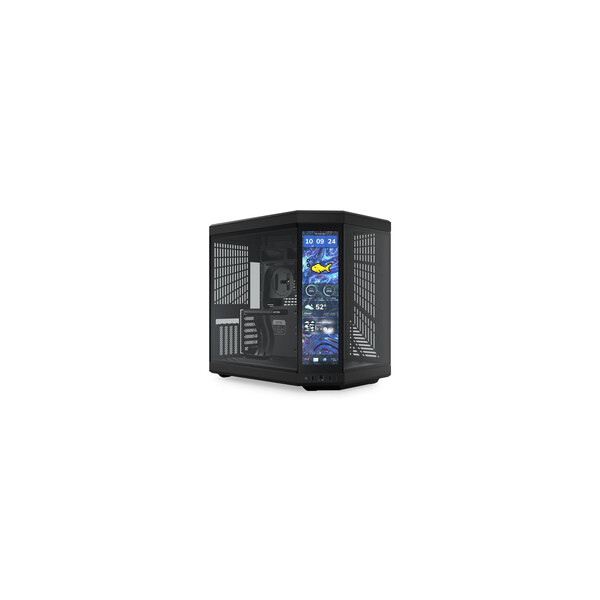 HYTE Y70 Touch Infinite Pitch Black| PC-Gehäuse - Midi/Minitower - ATX