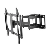 Manhattan Universal Wandhalterung für Großbildschirme - neig- und schwenkbar - Für Flachbildschirme und Curved Displays von 60" bis 100"* und bis zu 80 kg - neig- und schwenkbar sowie horizontal justierbar - schwarz - 80 kg - 152,4 cm (60") - 2,54 m (100"