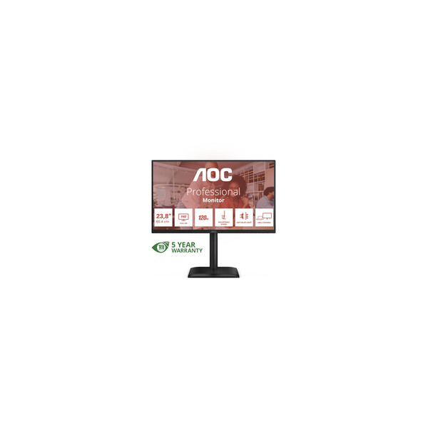 AOC 24E4CV 24" IPS Monitor 1920x1080 - Flachbildschirm (TFT/LCD) - 60,5 cm