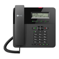 Unify OpenScape Desk Phone CP210 - Analoges Telefon - Kabelgebundenes Mobilteil - Freisprecheinrichtung - Schwarz