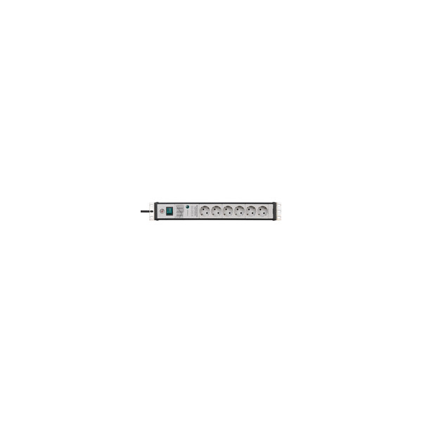 Brennenstuhl 1156057696 - 3 m - 6 AC-Ausgänge - Indoor - Abgewinkelt - IP20 - Schwarz - Hellgrau