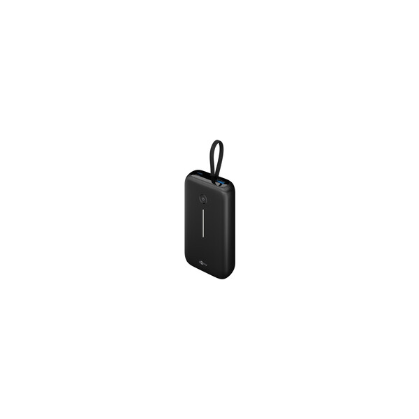 Goobay Powerbank mit integriertem USB-C -Kabel - 30 W kompaktes Travel