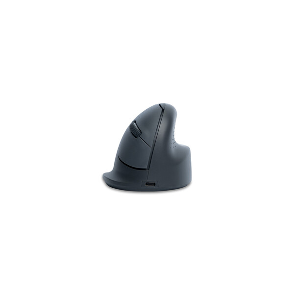 R-Go Vertikale Maus R-Go HE Basic - Ergonomische maus - medium (Handlänge 165-185mm) - Rechtshänder - verkabelt - rechts - Vertikale Ausführung - Bluetooth - 1750 DPI - Grau