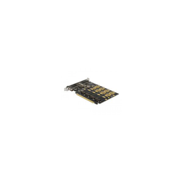 Delock PCI Express x16 Karte zu 4 x intern NVMe M.2 Key M - Bifurcation - PCIe - M.2 - Taiwan - Windows 10 - Windows 8 - Windows 8.1 - Kernel 3.17 - Box