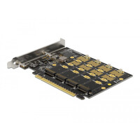 Delock PCI Express x16 Karte zu 4 x intern NVMe M.2 Key M - Bifurcation - PCIe - M.2 - Taiwan - Windows 10 - Windows 8 - Windows 8.1 - Kernel 3.17 - Box