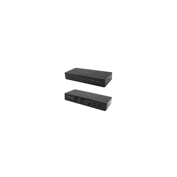 i-tec USB-C Quattro Display Docking Station with Power Delivery 85 W - Kabelgebunden - USB 3.2 Gen 1 (3.1 Gen 1) Type-C - 85 W - 3,5 mm - 10,100,1000 Mbit/s - Schwarz