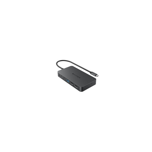 Targus HyperDrive Next Dual - Kabelgebunden - USB Typ-C - 100 W - 1.4/2.0 - Grau - 10 Gbit/s