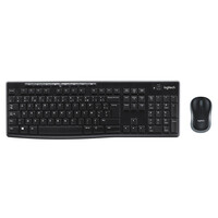 Logitech MK270 - Standard - Kabellos - RF Wireless - AZERTY - Schwarz - Maus enthalten
