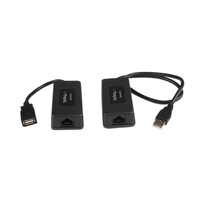 StarTech.com 1 Port USB über Cat5 / Cat6 Extender bis zu 40m - USB über Ethernet Verlängerung - Netzwerksender & -empfänger - 40 m - 12 Mbit/s - Cat5 - Cat6 - Schwarz - CE - FCC - REACH