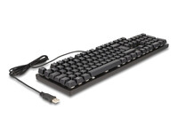 Delock Mechanische USB Gaming Tastatur kabelgebunden schwarz - Tastatur - QWERTZ