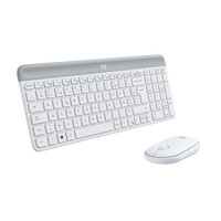 Logitech 920-009191 - Volle Größe (100%) - Kabellos - RF Wireless - AZERTY - Weiß - Maus enthalten