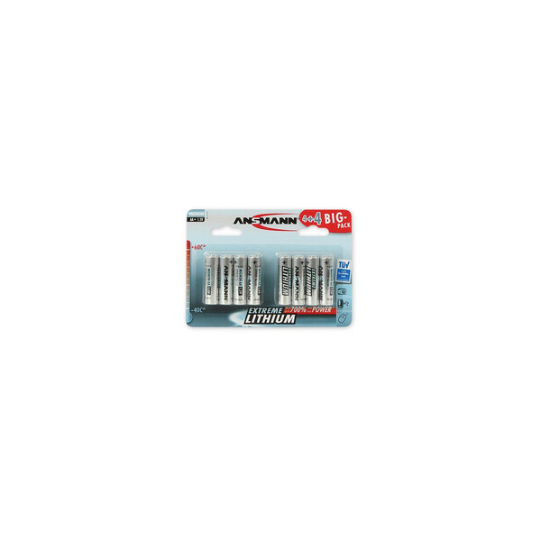 Ansmann 4+4 Lithium AA - Einwegbatterie - AA - Lithium - 1,5 V - 8 Stück(e) - Silber