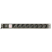 Gembird EG-PDU-014-C14 - 1U - Aluminium - Schwarz - 8...