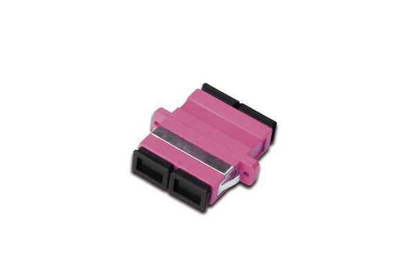 DIGITUS - DN-96018-2 - FO coupler, duplex, SC to SC, MM OM4, color violet
