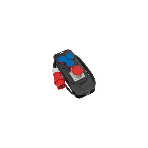 Brennenstuhl 1151600010 - Standard - Kunststoff - Schwarz - Blau - Rot - 4 AC-Ausgänge - 2 m - 400 V