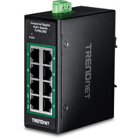 TRENDnet Industrial PoE+ DIN-Rail Mini Switch - Switch - 1 Gbps