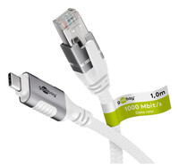 Goobay 74177 - Netzwerkadapter Kabel USB 3.1 Typ C 3 m - Netzwerkkarte - 1.000 Mbps