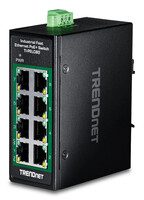 TRENDnet Industrial Fast Ethern. PoE+ DIN-Rail Switch -...
