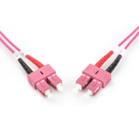 DIGITUS DK-2522-02/4 - LWL Patchkabel, Duplex, SC zu SC MM OM4 50/125 µ, 2 m