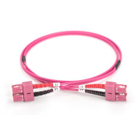 DIGITUS DK-2522-02/4 - LWL Patchkabel, Duplex, SC zu SC MM OM4 50/125 µ, 2 m