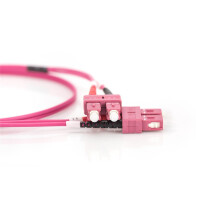 DIGITUS DK-2522-03/4 - LWL Patchkabel, Duplex, SC zu SC MM OM4 50/125 µ, 3 m