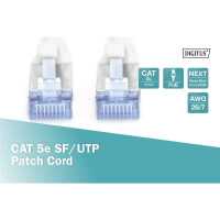 DIGITUS DK-1531-150 - CAT 5e SF-UTP Patchkabel, Cu, PVC AWG 26/7, Länge 15 m, Farbe Grau