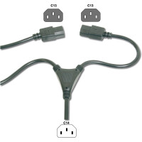 DIGITUS AK-440400-017-S - Netzverteilerkabel, C14 - 2x...