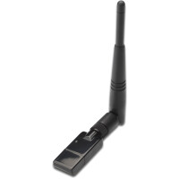 DIGITUS DN-70543 - Wireless 300N USB 2.0 adapter, 300Mbps Realtek 8192 2T/2R,externe Antenne, mit WPS