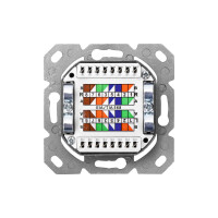 DIGITUS DN-9006-N - CAT 6 Anschlussdose, geschirmt 2x RJ45, 8P8C, LSA, Reinweiß, Aufputz