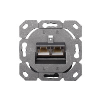 DIGITUS DN-9008-1 - CAT 6A Klasse EA, Anschl.dose, geschir.,2xRJ45,LSA reinweiß, Unterputz, horizontale Kabelinstallation
