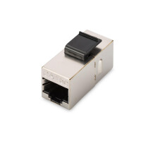 DIGITUS DN-93513 - CAT 5e Modular-Kupplung, geschirmt RJ45 zu RJ45, zur Panel Montage geeignet