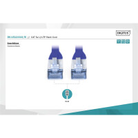 DIGITUS DK-1512-010/B - CAT 5e U-UTP Patchkabel, PVC AWG 26/7, Länge 1 m, Farbe Blau