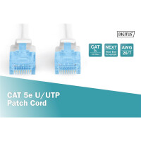 DIGITUS DK-1512-010/WH - CAT 5e U-UTP Patchkabel, PVC AWG...