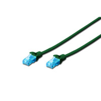 DIGITUS DK-1512-020/G - CAT 5e U-UTP Patchkabel, PVC AWG 26/7, Länge 2 m, Farbe Grün