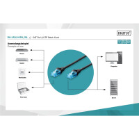 DIGITUS DK-1512-050/BL - CAT 5e U-UTP Patchkabel, PVC AWG 26/7, Länge 5 m, Farbe Schwarz