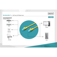 DIGITUS DK-1512-050/Y - CAT 5e U-UTP Patchkabel, PVC AWG 26/7, Länge 5 m, Farbe Gelb