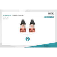 DK-1644-030/BL - CAT 6 S-FTP Patchkabel, Cu, LSZH AWG 27/7,  3 m,  Schwarz