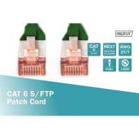 DK-1644-050/G - CAT 6 S-FTP Patchkabel, Cu, LSZH AWG 27/7,  5 m,  Grün