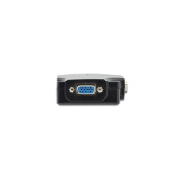 DIGITUS DS-41120-1 - VGA Splitter, 2port, Plastikgehäuse 350 MHz, HDSUB 15/M -> 2x HDSUB 15/F, 1080p