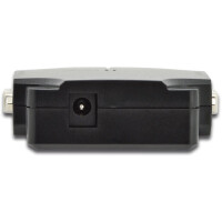 DIGITUS DS-41120-1 - VGA Splitter, 2port, Plastikgehäuse 350 MHz, HDSUB 15/M -> 2x HDSUB 15/F, 1080p