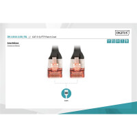 DK-1644-100/BL - CAT 6 S-FTP Patchkabel, Cu, LSZH AWG 27/7,  10 m,  Schwarz